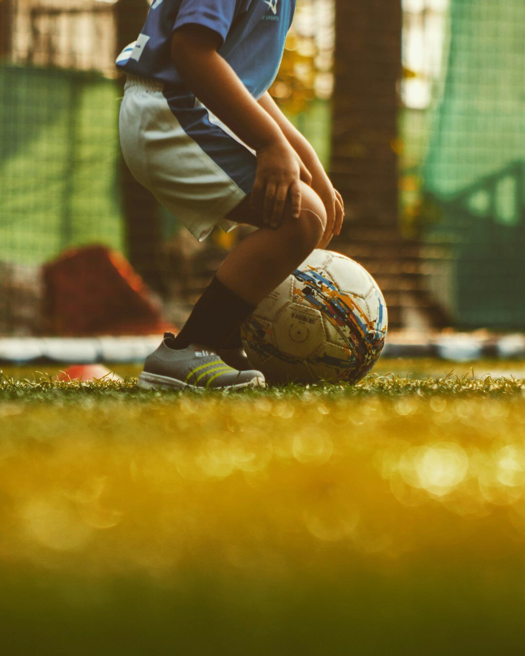 football player training