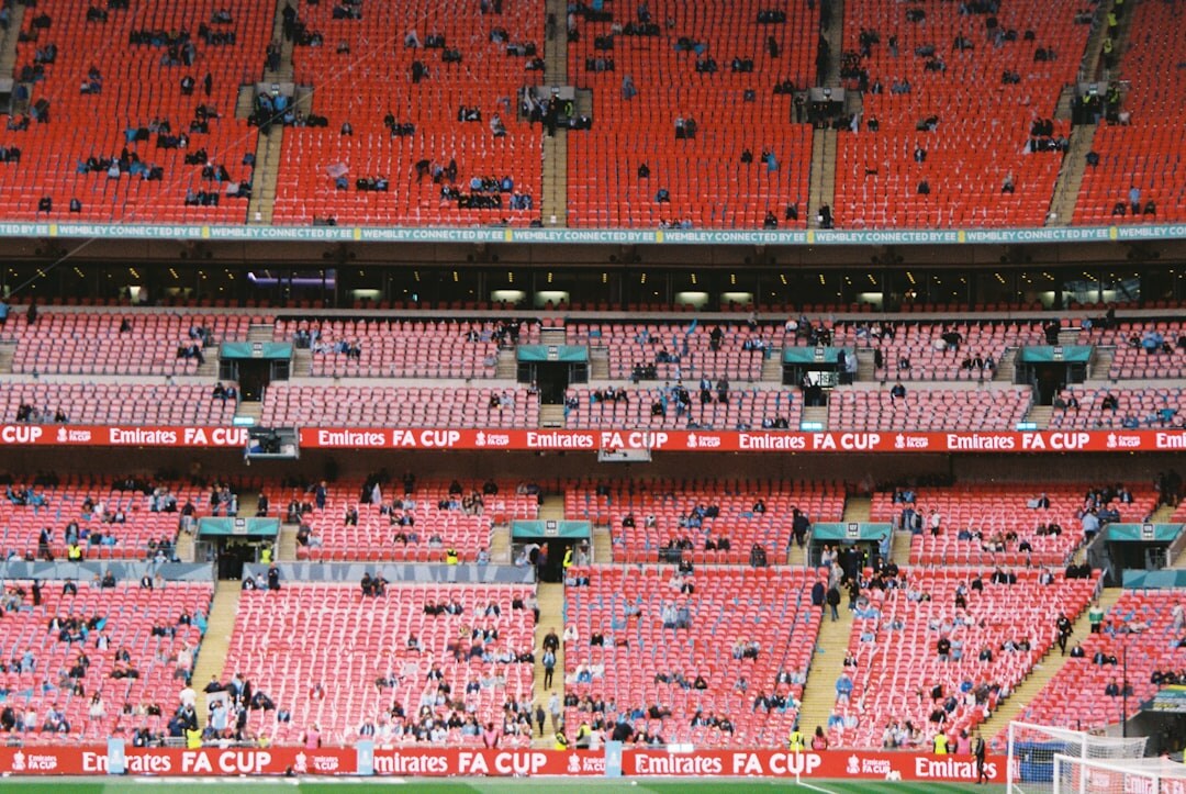 Football stadium full of fans during a match