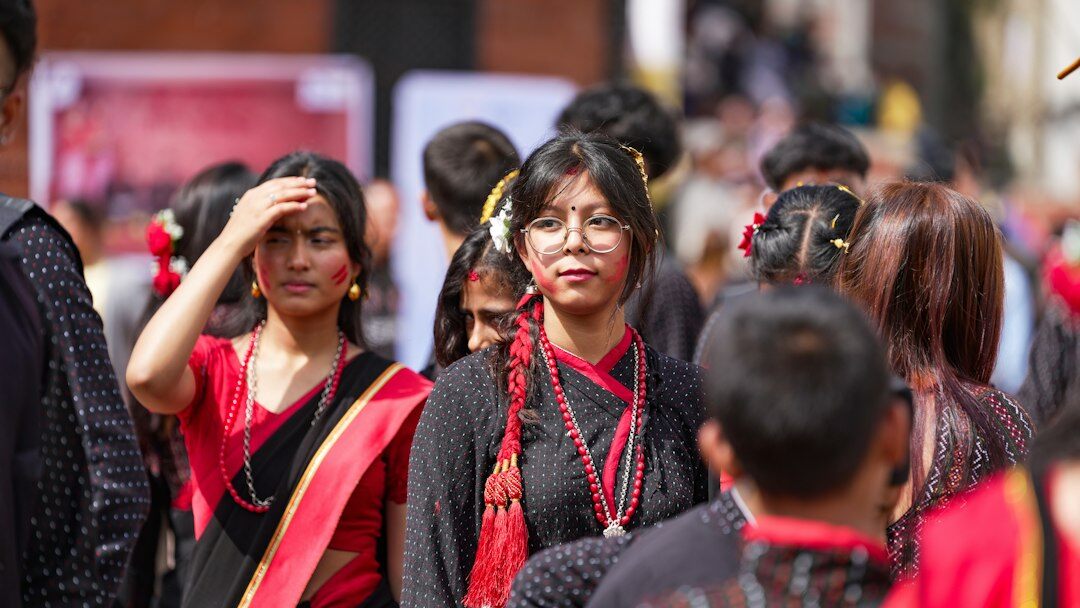 group of people at cultural event